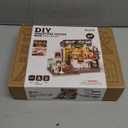Rolife Coffee Shop Miniature Dollhouse Kit with LED Lights - DIY Crafts for Adults, Birthday Gifts and Hobbies
