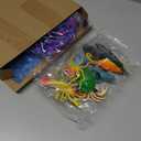 AmazingSpark 67 Pcs Dinosaur Diorama Kit Realistic Plastic Figure Including Cardboard Diorama Box Model Tree, Dino 3D Model Supplies for DIY Crafts Birthday Gifts Party Favor(Dinosaur)