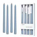 Taper Candles 10'' Dusty Blue Non Toxic Candle Sticks Set of 4 | Mild Vanilla Scented Natural Soy Wax Candlesticks for Home Decorations, Tapered Candles for Mantles,Wedding, House Warming Gifts