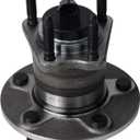 KUSATEC 512285 Rear Wheel Bearing and Hub Assembly Fit For Chevy Cobalt HHR Malibu, Pontiac G6 2005-2010, Saturn Aura 2007 2008 2009, 5 Lug Bolts w/ABS