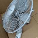 Comfort Zone Oscillating Wall Mount Fan with Adjustable Tilt, 16 inch, 3 Speed, Metal Grille, 90 Degree Oscillation, Airflow 14.07 ft/sec, Ideal for Home, Bedroom, Gym & Office, CZ16W