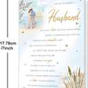 2 x Father's Day Card for Husband, Fathers Day Card Gifts for Husband from Wife, Father's Day Card Gift for Hubby, Fathers Day Decorations