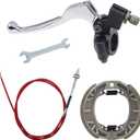 Mini Bike Brake Lever Handle 172cm 67 inch Drum Brake Cable and Shoe Assembly Kit Accessory Fit for 196cc 200cc Motor Coleman CT200U CT200U-EX BT200X Baja Warrior Heat MB200 (Red)