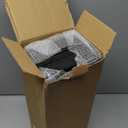 WOPITUES Wood Floating Shelves Set of 6, Shelves for Wall Decor, Farmhouse Shelf for Bedroom, Bathroom Storage Shelves, Book Shelves for Living Room-Black (16.5 Inch)