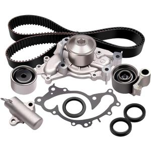ECCPP Timing Belt Kit with Water Pump Compatible For Lexus ES300 ES330 RX330 RX400h For Toyota Camry For Highlander For Sienna Solara V6 3.0L 3.3L TS26257A ITM257A 16100-29085