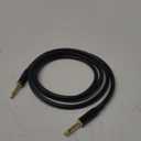 Monoprice Premier Series 1/4 Inch (TS) Male to Male Audio Cable Cord - 6 Feet- Black 16AWG (Gold Plated)