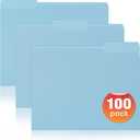 100 Packs File Folders Letter Size, 8.5 x 11 Colored File Folders 1/3 Cut Tab for Easy Labeling, for Home, Office, School Filing (290u)