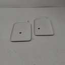 White Ceramic Mason Jar Trinket Dish, 12 inch Lenght, 2 Pack