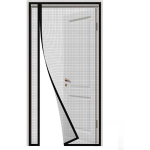 Side Opening Magnetic Screen Door, Fit Door Size 39 x 83 Inch, Reversible Left and Right Door Screen Mesh with Strong Magnet, Actual Mesh Size 41" x 84" (Gray)