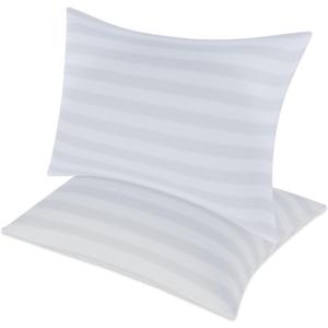 Down Alternative Pillow Set of 2 Premium Soft Hypoallergenic Pillows for Back, Side, and Stomach Sleepers Queen, White
