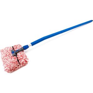 Autofiber [Mitt on a Stick PRO] Adjustable Head Car Wash Brush | 61" Sectional Angled Pole (Red Dragon Cover)
