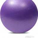 Mini Pilates 6 inch Exercise Ball for Yoga,Small Pilates Core Training and Physical Therapy, Improves Balance Home & Gym & Office with Pump(Purple)