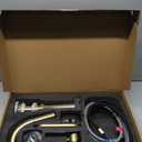 Bathroom Sink Faucet with Pull Down Sprayer, Brushed Gold Single Handle Pull Out Faucet with Pop-Up Drain, 1 or 3 Hole Laundry Bar Basin Faucet with Deck Plate, KBL-7002BG-CL