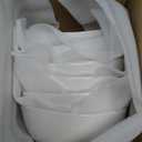 19 Ounces Ceramic Serving Bowls, Sturdy Porcelain White Oval Salad Bowls, Stackable Food Server Fruit Display Dishes for Party Dinner, Microwave and Dishwasher Safe, Set of 6 (6.5 inch)