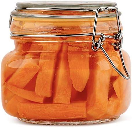 Galashield Glass Jars with Lids 16 oz Food Storage Jars with Airtight Lids Leak Proof Glass Canisters Kitchen Jars