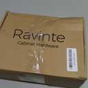 Ravinte 60 Packs (30 Pairs) 3/8" Inset Matte Black Cabinet Hinge, Self Closing Hinges for Kitchen/Bathroom/Furniture Cabinets & Doors. Decorative Hardware with Door Bumper.