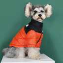 Dog Winter Coat Duck Down Jacket for Dogs-Thicken Dog Coat Windbreaker Puppy Winter Clothes for Cold Weather Snowday (Orange, X-Large)