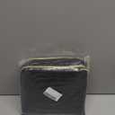 Geestock Weekender Bag with Shoe Compartment for Women, Expandable Overnight Duffle Bag, Carry On Personal Item Bag for Travel, Gym, Hospital, Included Storage Pouch & Adjustable Straps, Black