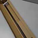 Hermosa 26 in. to 48 in. Adjustable 5/8 in. Single Curtain Rod in Walnut with Finials