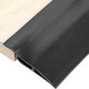 uxcell 3.28Ft x 2.8" x 0.91" Floor Transition Strip, Self Adhesive Carpet Edge Strip, Vinyl Gap Cover, Laminate Edge Trim for Uneven Surfaces from 11/16" to 13/16", Black