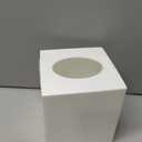 2 Pack Tissue Box Cover, Square Plastic Tissue Holder Non-Slip Base, White