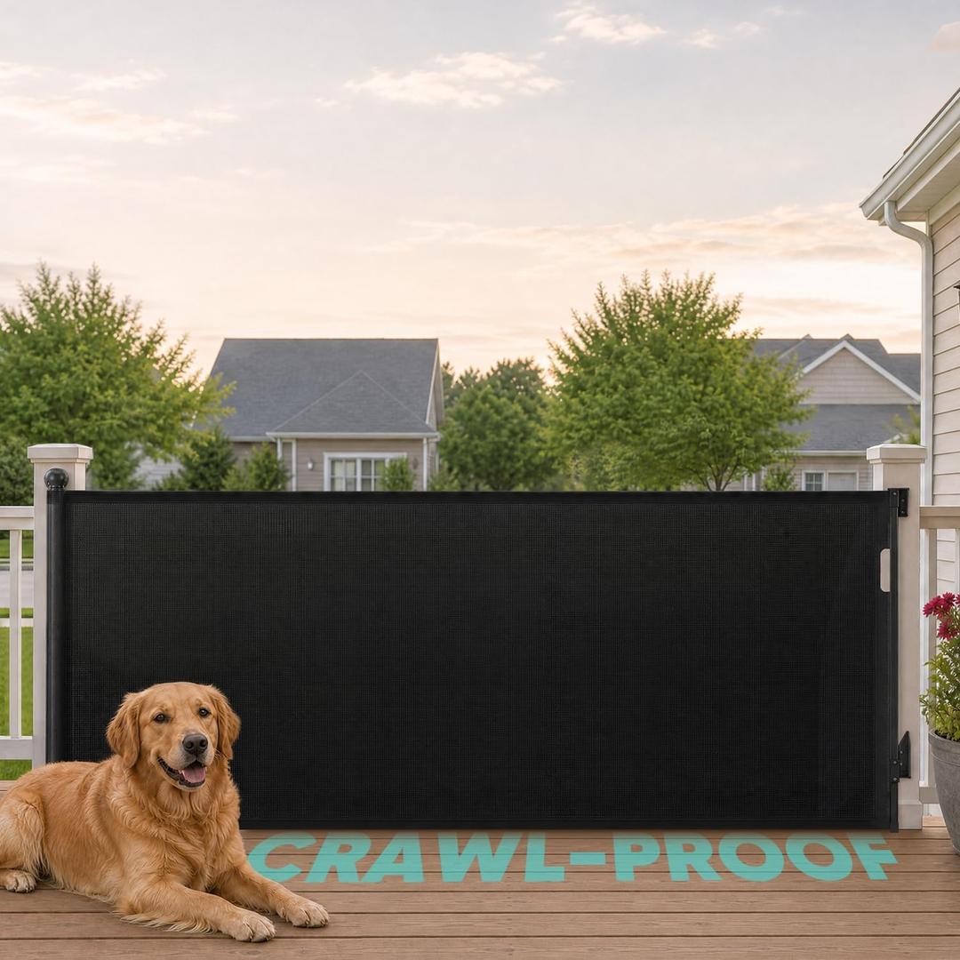 Sekey Retractable Baby Gates for Stairs, 34" Tall Expands to 71" Wide