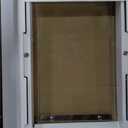 Ideal Pet Products Aluminum Pet Patio Door, Adjustable Height 77-5/8" to 80-3/8", 7" x 11-1/4" Flap Size, White