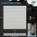 Ezlaino 4x4ft PVC Slat Wall Paneling - Thickened & Durable, Waterproof, Versatile | Fits Most Slatwall Accessories (Not Included) | Ideal for Garage, Home & Store Organization, Gray