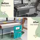 12 Pack Chair Pockets for Classrooms, 20 x 17 Inch Seat Sacks for Classroom Chairs k-2 with Name Slots and Tags, Chair Pockets for Kindergarten, School, Home, Office (6 Bright Color) (Large)