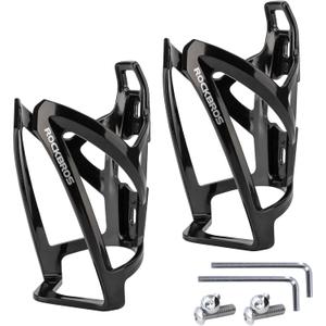 ROCKBROS Bike Water Bottle Holder Ultra-Light Bicycle Bottle Cages with Screws Tool, Universal Bike Cup Holder for Road MTB Mountain Bikes Cycling Accessories2 Pack