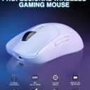 AULA SC580 Wireless Gaming Mouse, Tri-Mode 2.4G/BT5.0/USB-C Gaming Mouse, 12000 DPI Rechargeable Wireless Mouse with 6 Programmable Buttons, Ergonomic Computer Mouse for Laptop/PC/Mac/Tablet