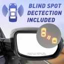 Driver Left Side Mirror Compatible With 2017-2022 Honda CRV With Power Glass Heated Blind Spot Detection Turn Signal Light Manual Folding 9-Pins Black Replace#76251T1WA01ZF
