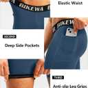 Men's 4D Padded Bike Shorts Cycling Underwear Biking Bicycle Padding Shorts for Men Side Pockets, Medium