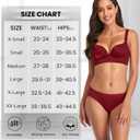 Eiggam Women's Cotton Bikini Panties,High-Cut Full Coverage Stretch Cool Underwear for Women (L)