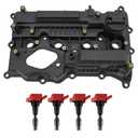 TRQ Ignition Kit Ignition Coil Valve Cover Compatible with 2019-2020 Hyundai Santa Fe 2017-2018 Santa Fe Sport 2015-2019 Sonata 2016-2020 Kia Optima Sorento