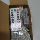 YEGUO Christmas Lights Battery Operated, 2 Pack Each 33ft 100 LED Purple String Lights Outdoor Waterproof, Clear Wire Fairy Light Indoor with Remote