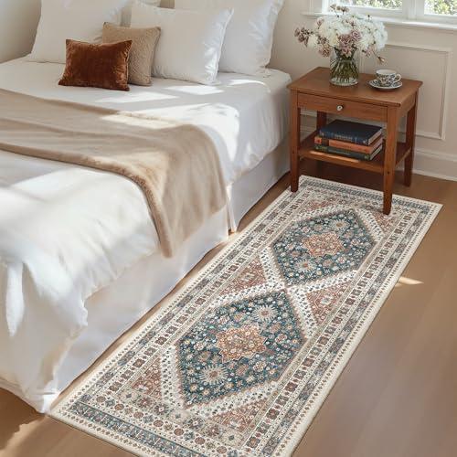 Madane Hallway Runner Rug - 2x5 Rug Runner Washable Runner Rugs Non-Slip Low-Pile Kitchen Runner Rug Laundry Room Rug Throw Carpet for Entrance Bedroom Living Room (2'x5', Navy Blue)