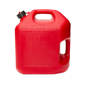 Midwest Can 5610 Safe-Flo Auto Shut Off 5 Gallon Gas Can – Durable Fuel Containers Red - 1 Pack