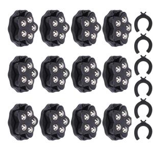 12PCS Self Adhesive Caster Wheels with Brake Pads, 360 Degree Free Roll Swivel Wheels Appliance Rollers, Load Capacity 40LBS Per Wheel,Heavy Duty Furniture Casters for Appliances Bookcase Furniture