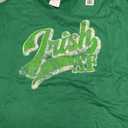 Vintage Irish AF St Patricks Day Floral Shamrock Sarcastic T-Shirt M