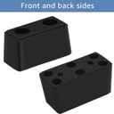 2-Pack Heavy Duty Rubber Bumper Blocks Industrial Dock Buffers 6x3x3 Perfect for Truck Rear, Chassis, Flatbed Trailers, Reefer, Boat, Marinas & etc 4502-1276