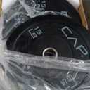 CAP 2-inch Olympic Bumper Plate Weight Set | 100-370 lbs | Multiple Colors | Storage Rack Optional