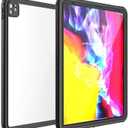 for New iPad Pro 12.9 2020 Waterproof Case,with Built-in Screen Protector Dustproof Submersible Full-Body Cover for 2020 iPad Pro 12.9 Inch 4th Generation