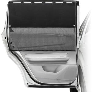 Car Window Shades,2pcs Back Car Privacy Curtains with Half Shade,Magnetic Car Window Covers Blackout Shades,Window Shade for Baby in Car