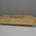 Monitor Stand - 24 Inch Wood Monitor Stand Riser, 220 Pounds Load Capacity Desk Monitor Riser for Laptop/PC/Printer, Desktop Stands Organizer for Home Office (Walnut)