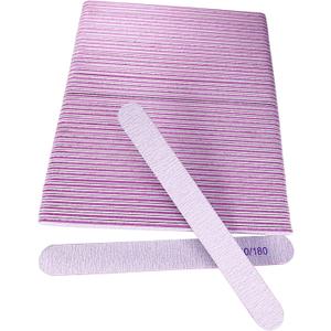 Ahatopia Nail Files Rectangle 50 Pcs