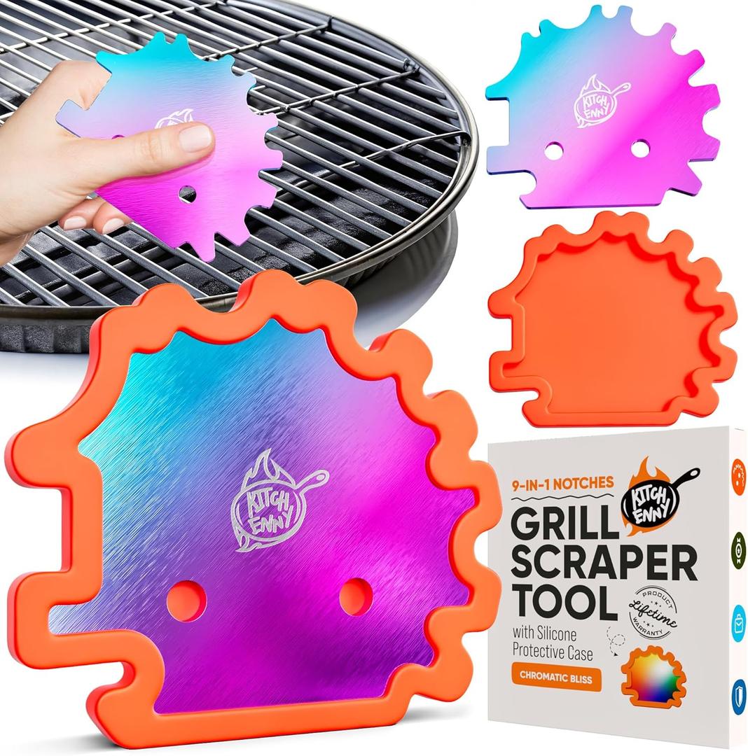 Bristle-Free Grill Scraper Gadget for Dads Who Like Grilling and Have Everything