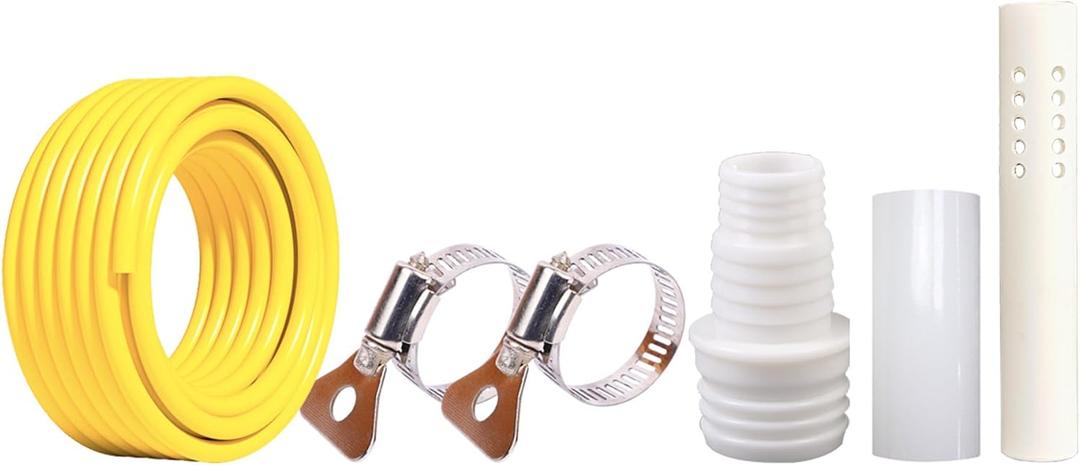 Pool Cover Automatic Drainer Kit for SIHAIAN Round and Rectangle Pool Cover, Anti waterlogging, Control Cover Surface Water Levele, Prevent Clogging (A:78inch)