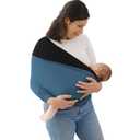 Baby Wrap Carrier, Reversible Bonding Comforter, Soft & Stretchy Baby and Infant Sling, Perfect Baby Carrier Wrap Sling for Newborn and Infant up to 35 lbs. (L (XL, 2XL, 3X-Large of clothing size))