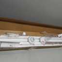 Tension Curtain Rod for Window No Drill,Adjustable 45-177In White